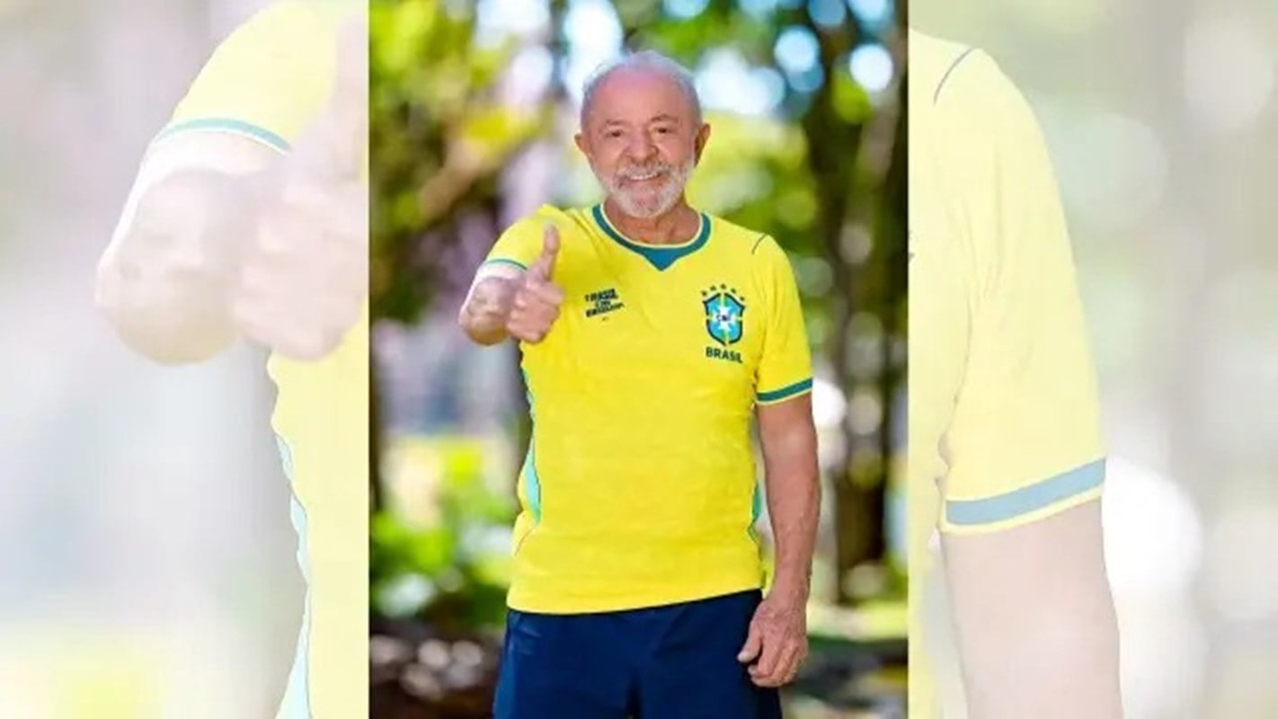 Apoiadores de Lula fazem mobilização nas redes com camisa da Seleção