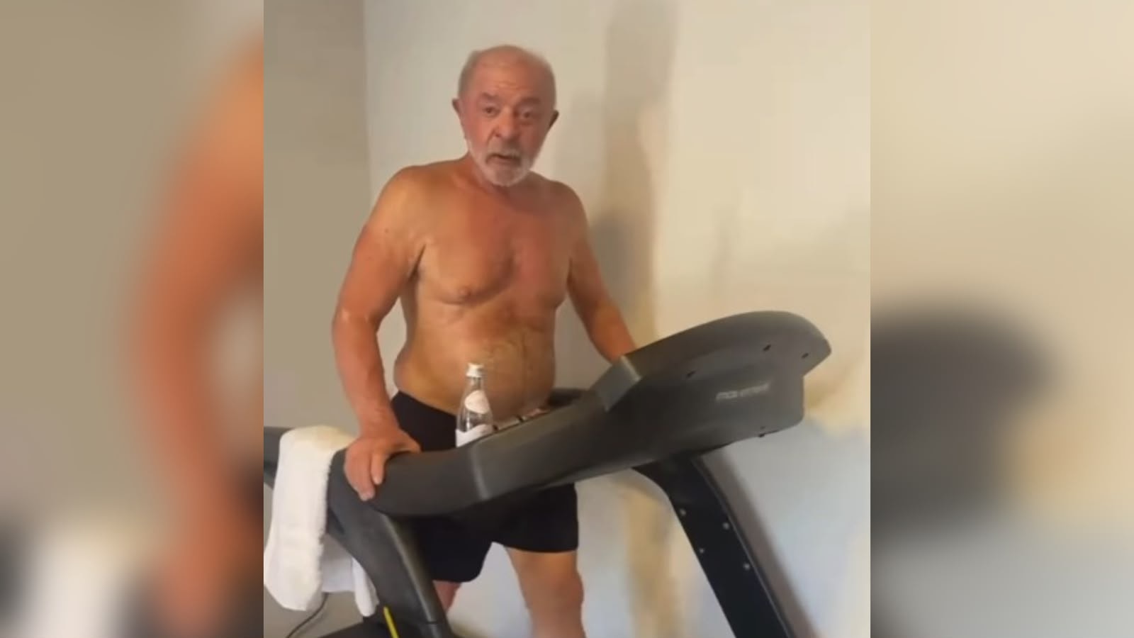 Sem camisa, Lula posta vídeo na esteira e dá recado: "Cuidar da saúde"