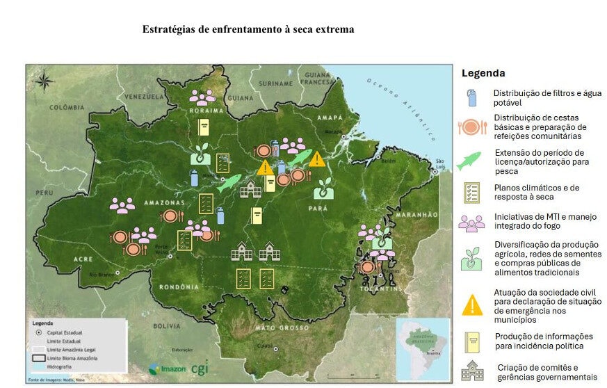 Pesquisa mostra impactos da seca extrema na Amazônia com foco em mulheres e territórios tradicionais