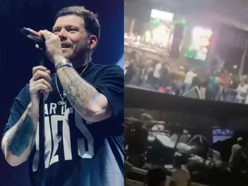 Camarote desaba em show de Ferrugem e fãs são hospitalizados