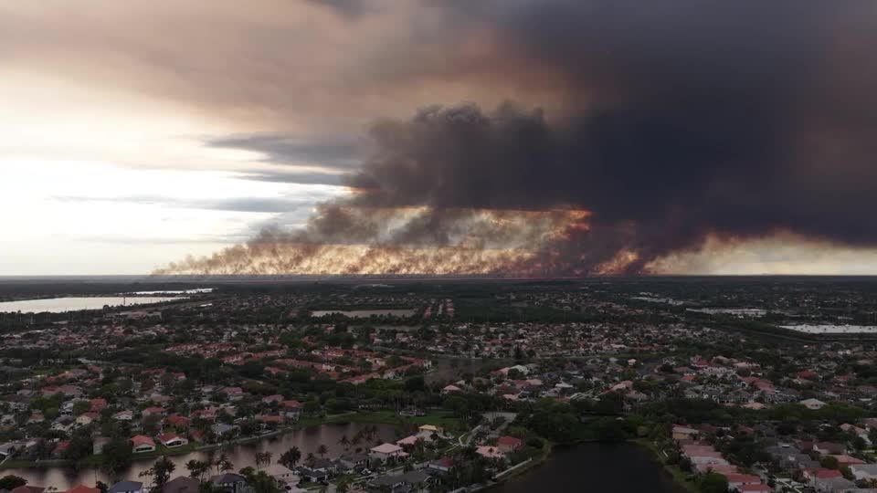 Incêndio florestal intenso consome 16 hectares perto de Paris