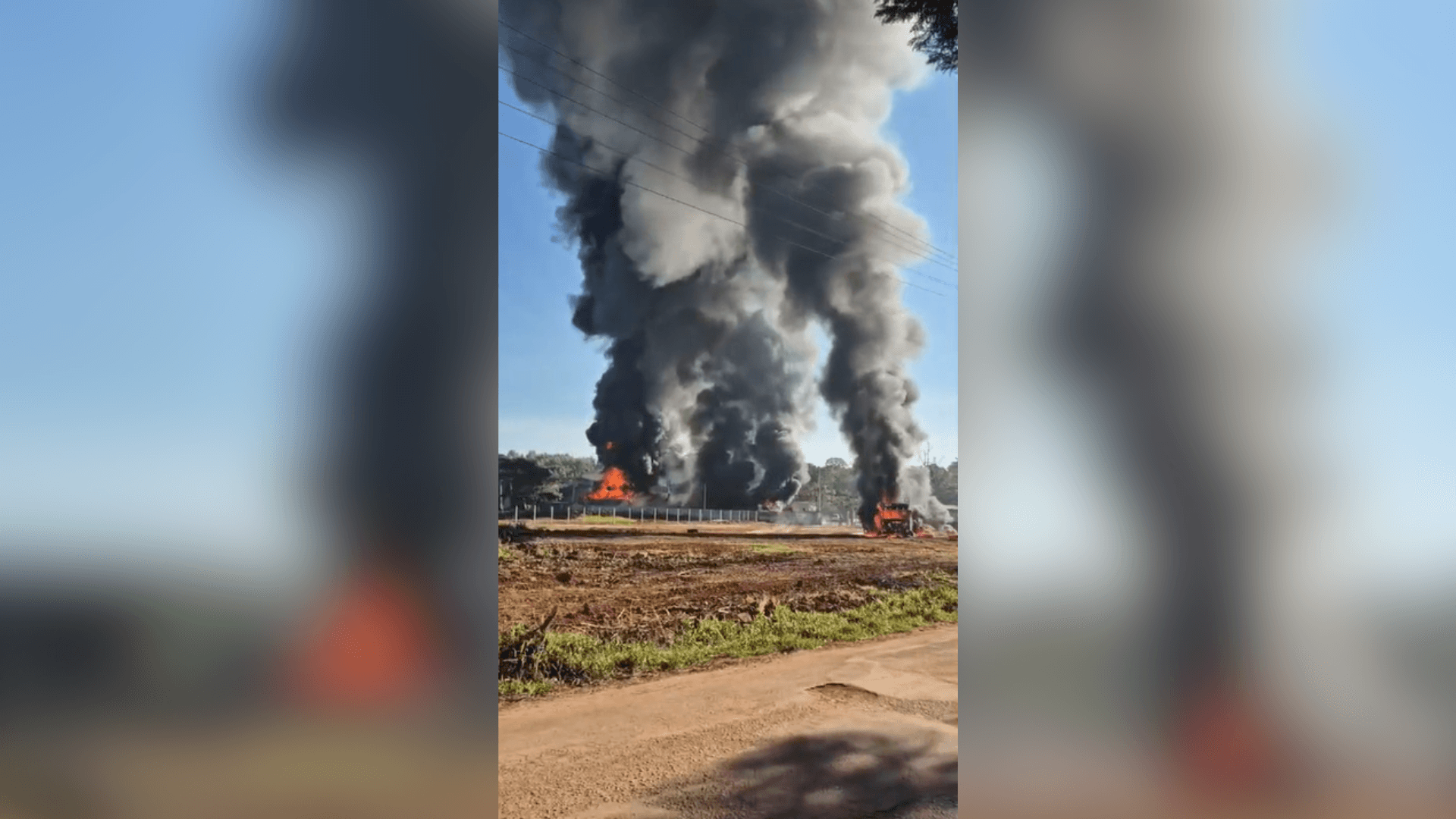Vídeo: Incêndio atinge prédio de arquivo do TJ do Espírito Santo