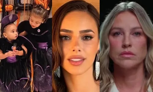 Filhas de Neymar aparecem fantasiadas de morcego em festa na mansão do pai em meio à guerra de Bruna Biancardi com Luana Piovani