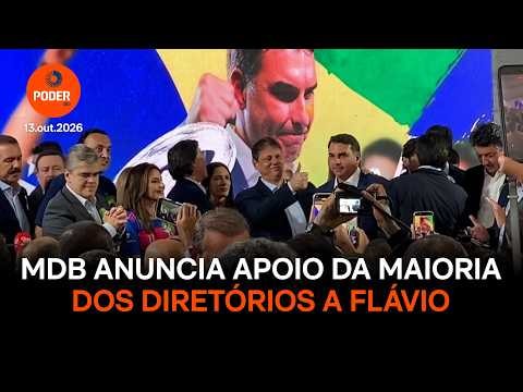 MDB anuncia apoio da maioria dos diretórios estaduais a Flávio