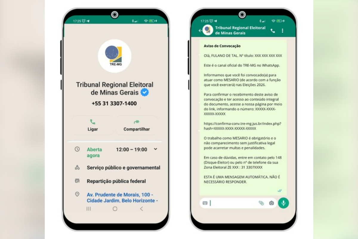 TRE-MG começa convocação de mesários para as Eleições 2026
