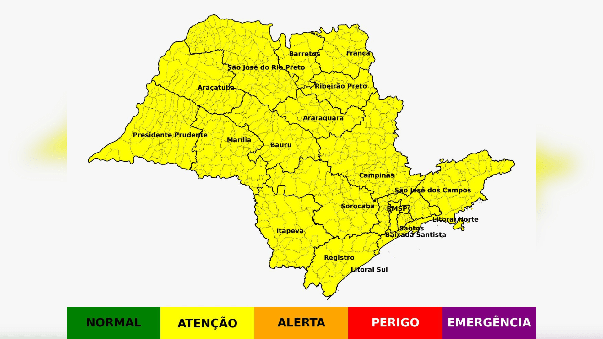 Defesa Civil de SP alerta para chuvas com raios e ventos no domingo (4)