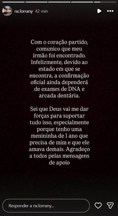 Aguardar exames, diz irmã de desaparecido após corpo encontrado em Ilhabela
