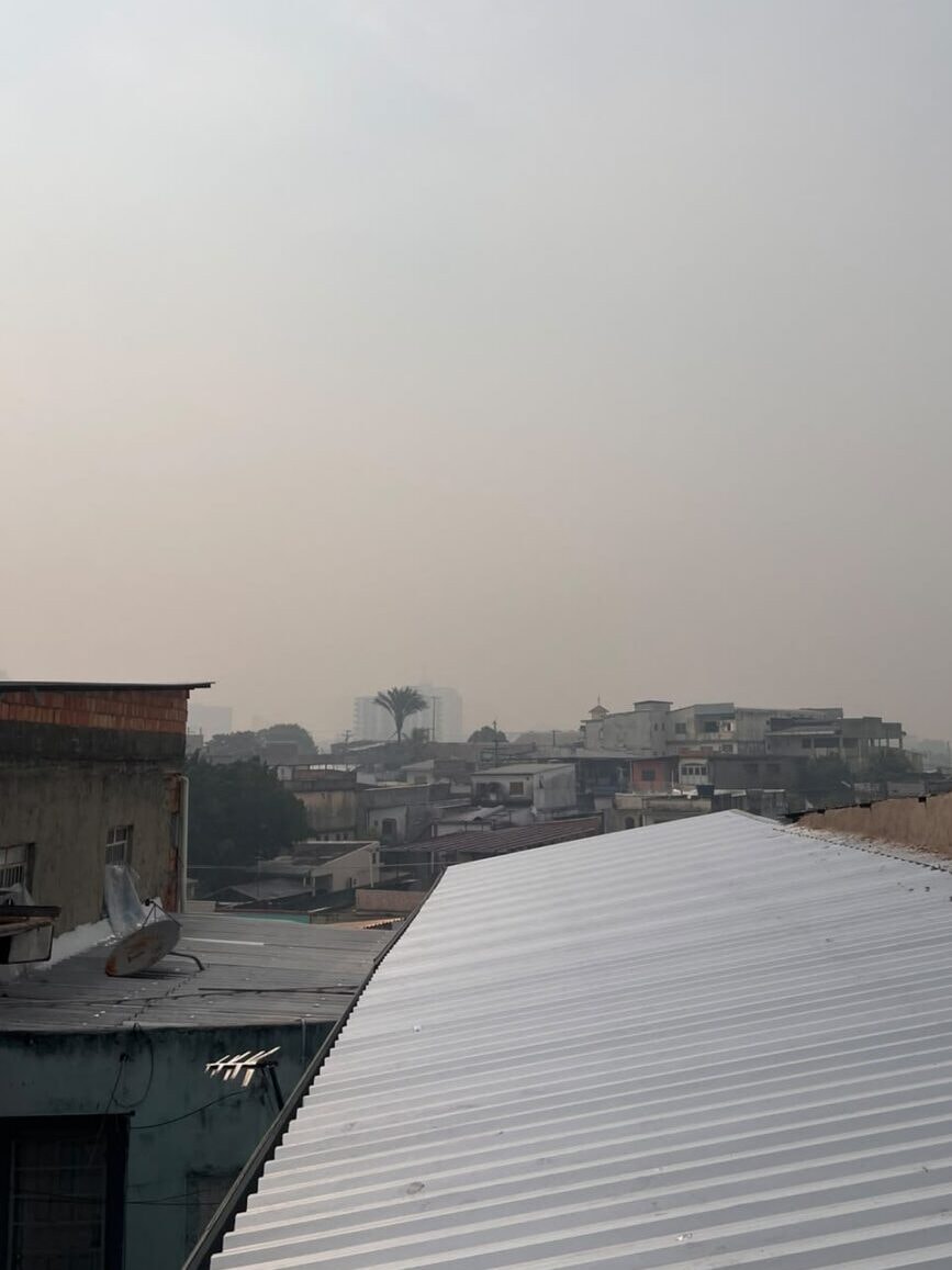 Fumaça de incêndio coloca Manaus novamente no topo da cidade com pior qualidade do ar no mundo
