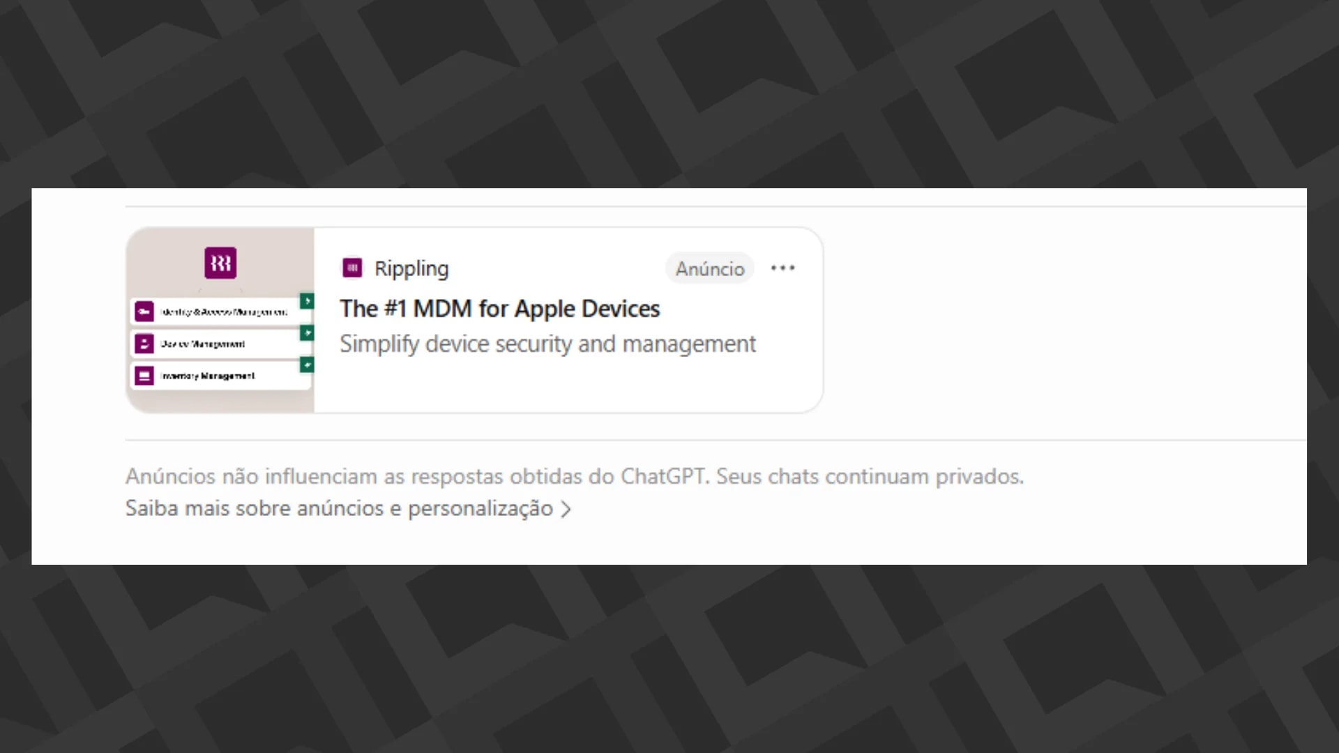 Como se livrar de anúncios no ChatGPT?