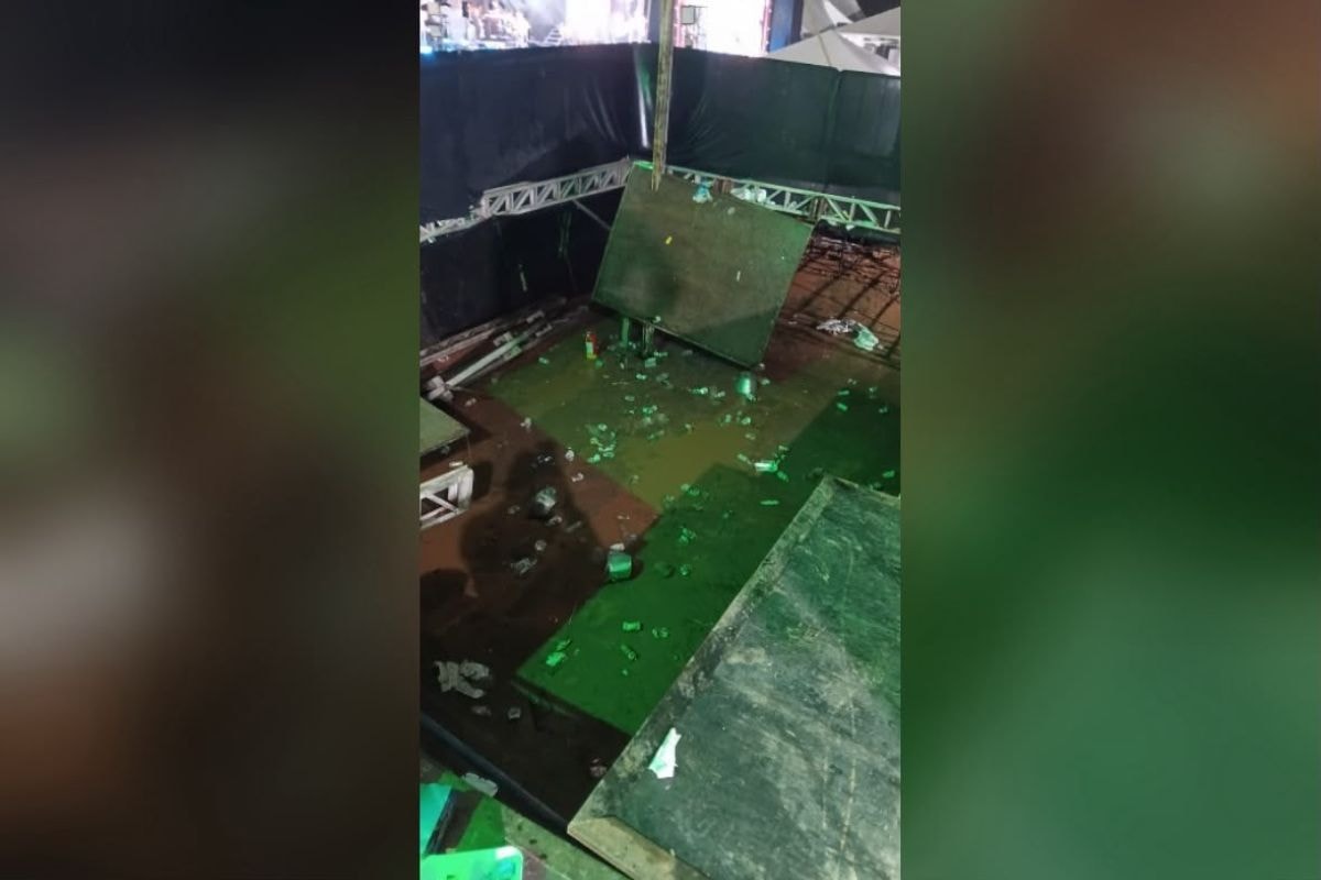 Camarote desaba e fere 24 pessoas em rodeio no interior de SP