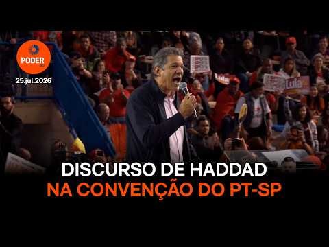 Assista ao discurso de Haddad na convenção do PT-SP na íntegra