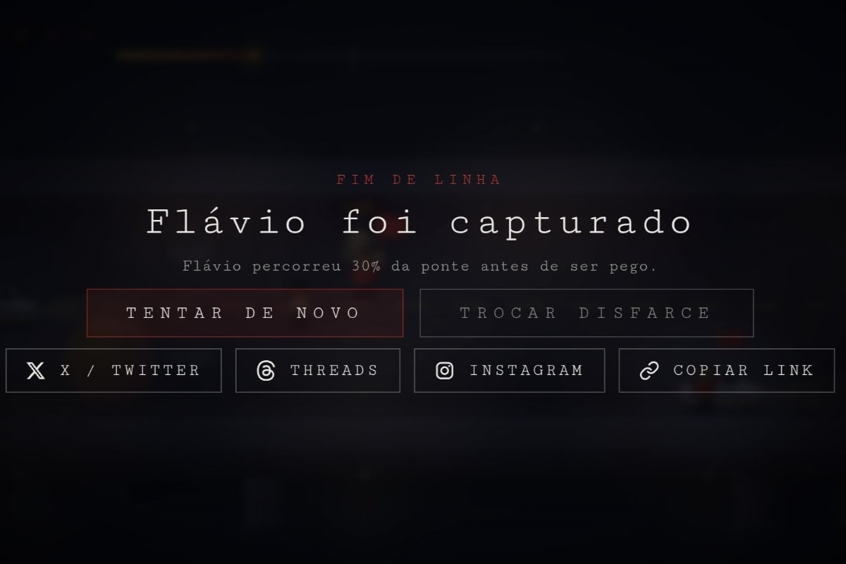 Jogo “Cadê Flávio?” ironiza fuga do senador aos EUA após derrota eleitoral