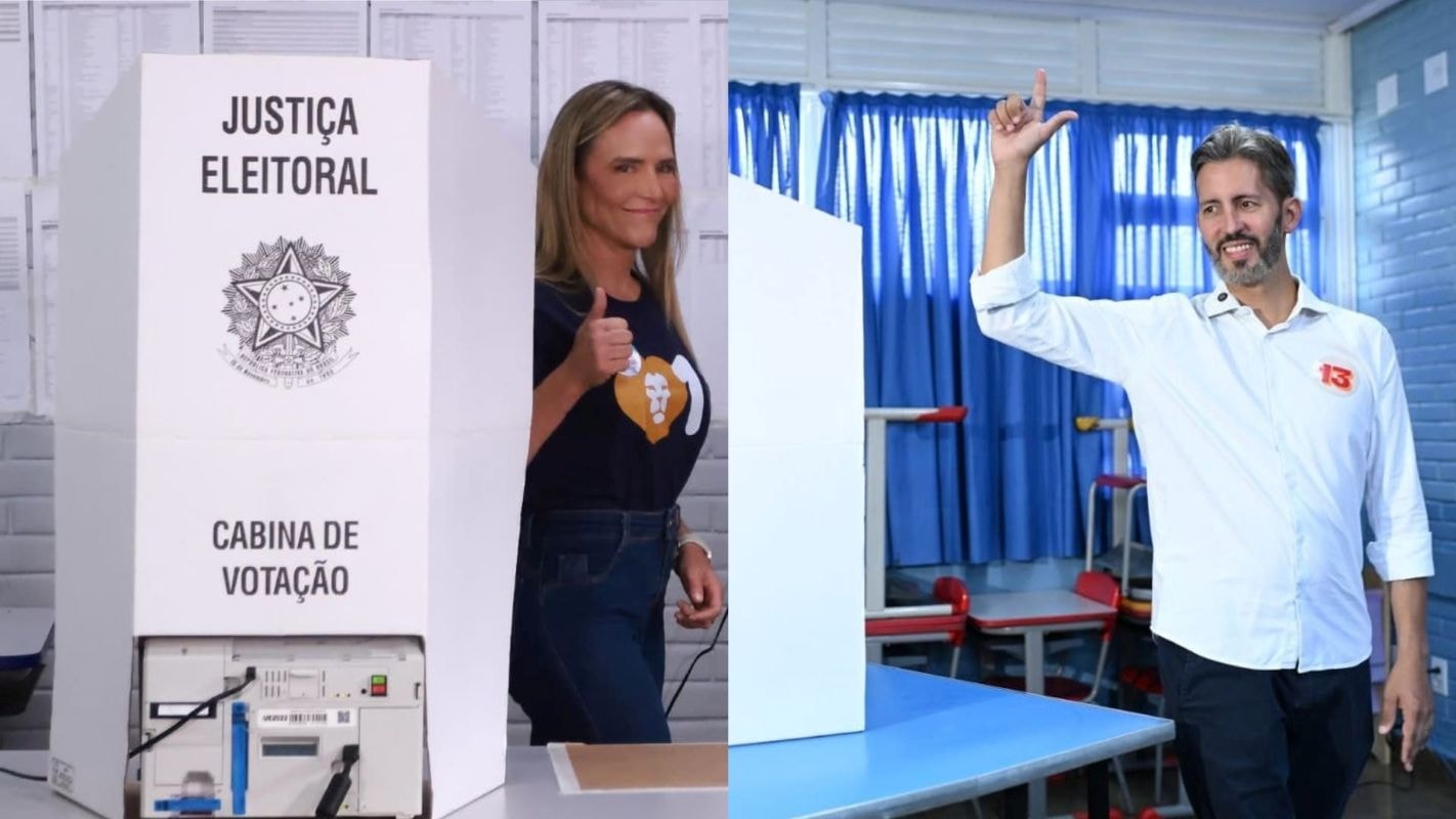 DF: com 31,18% das seções apuradas, Celina tem 49,53% e Grass, 34,96%