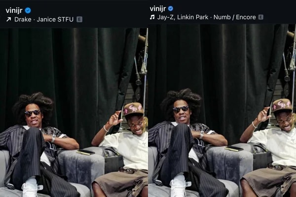 Vini Jr. comete gafe ao usar música de Drake em foto com Jay-Z