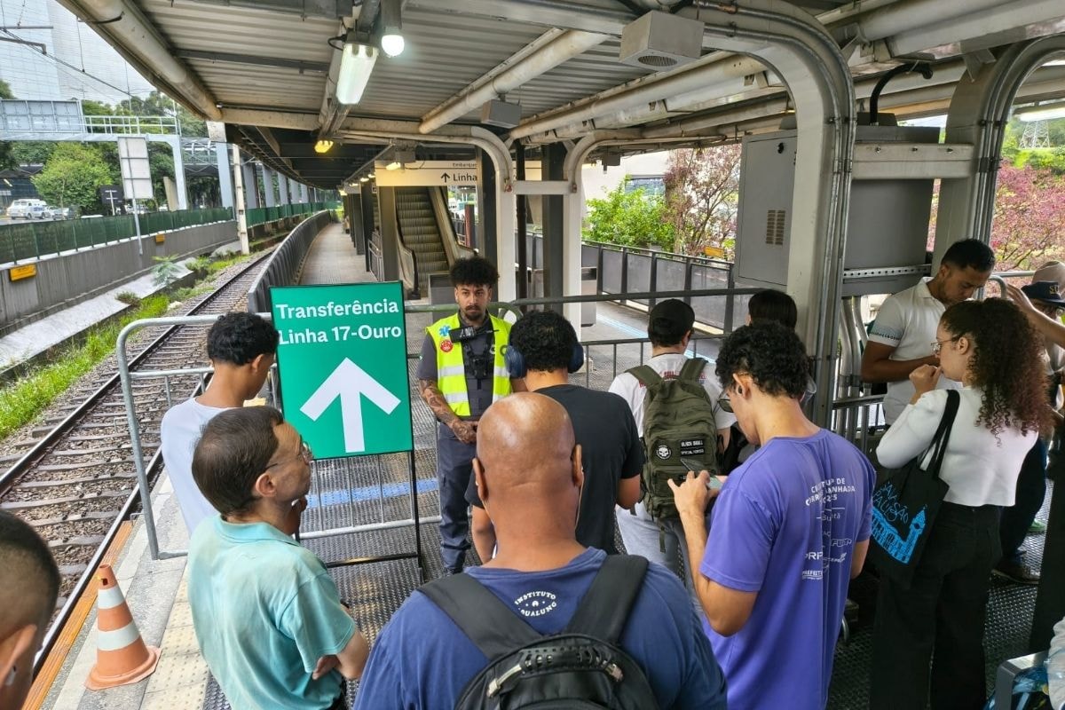 Falha paralisa monotrilho pela 2ª vez em uma semana