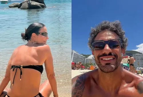 Ivete Sangalo ganha mensagem amorosa de Tiago Maia em foto de biquíni