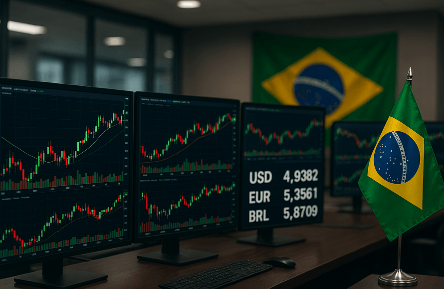 Ibovespa cai 8,5% em dólar e só fica à frente da Bolsa argentina no mês; veja ranking