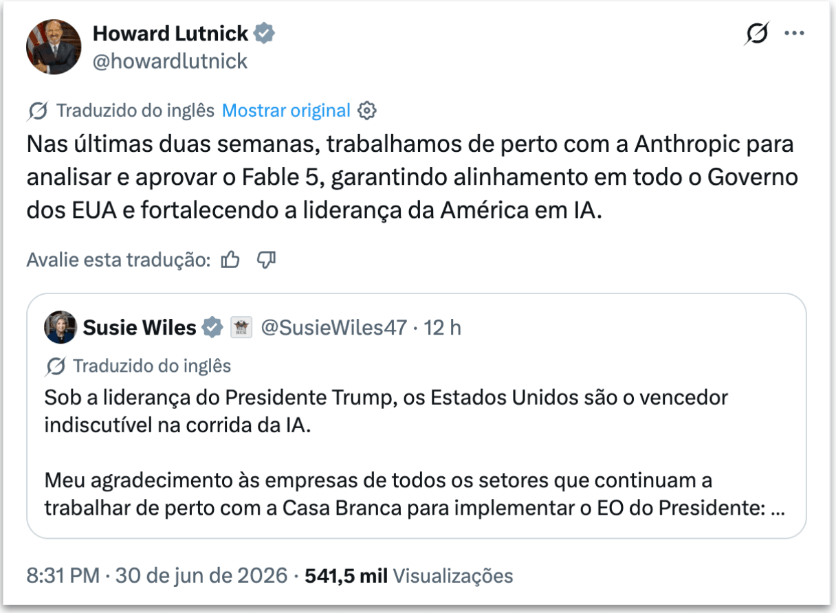 EUA suspendem veto a modelos de IA da Anthropic
