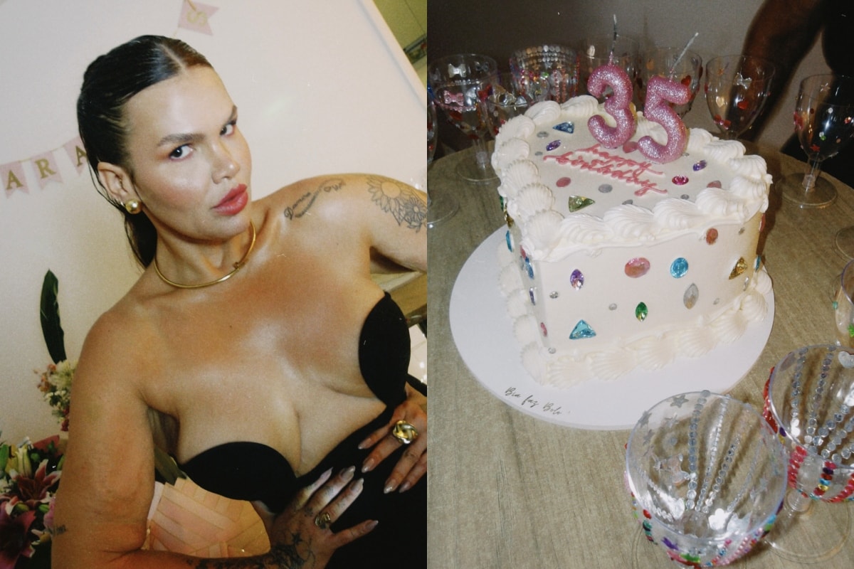 Thais Carla abre álbum de fotos e mostra comemoração dos 35 anos