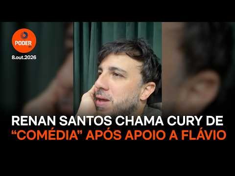 Renan Santos chama Cury de “comédia” após apoio a Flávio