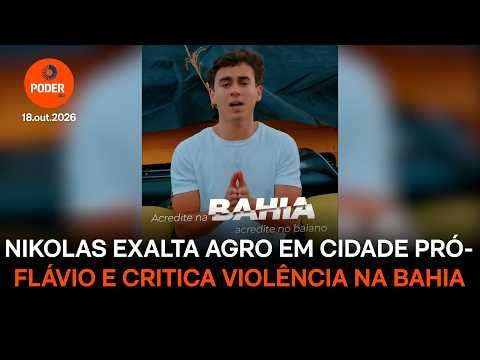 Nikolas exalta agro e expõe problemas do Nordeste em cidade pró-Flávio