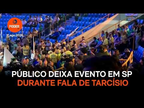 Público deixa evento do Republicanos em SP durante fala de Tarcísio