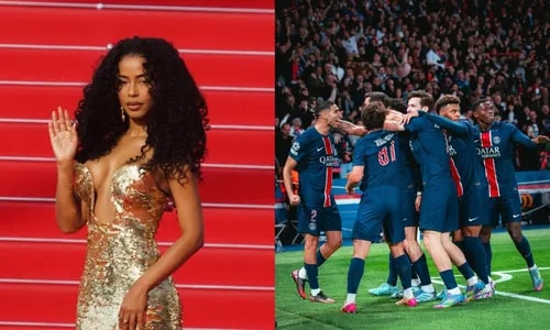 Ex de MC Daniel, Lorena Maria é flagrada com astro do PSG em balada