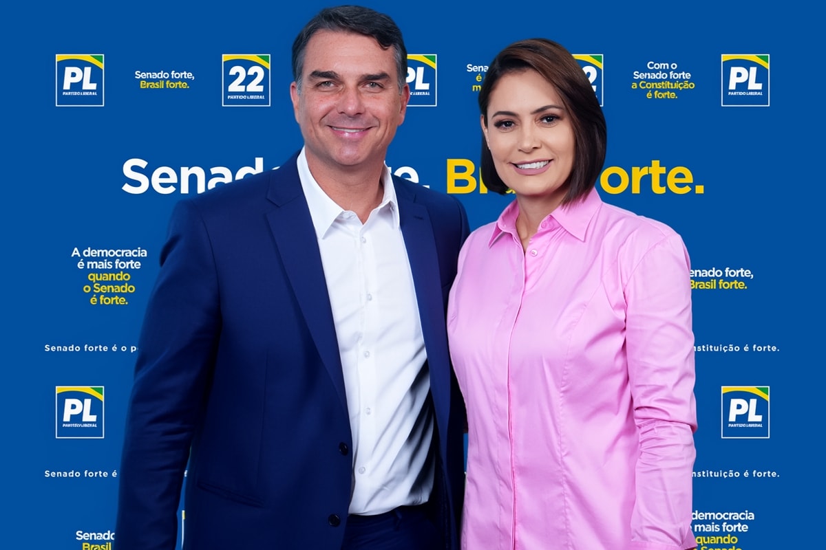 Michelle Bolsonaro posta 1º vídeo com Flávio após briga