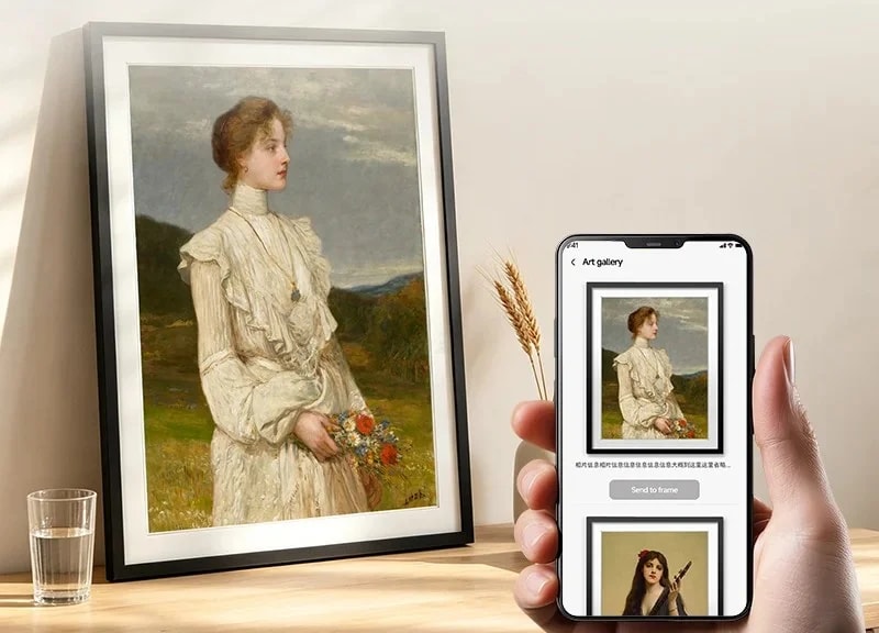 Marca lança "quadro com tela de Kindle" para expor fotos e arte na parede de casa