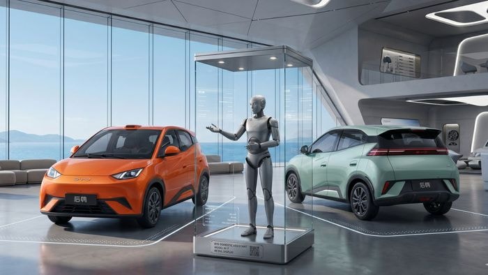 BYD trabalha em robôs humanoides para vender em sua rede de concessionárias