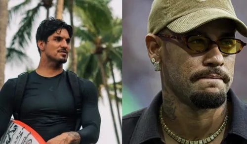 Gabriel Medina causa polêmica após compartilhar alfinetada contra Neymar Jr: 'Aposentado'