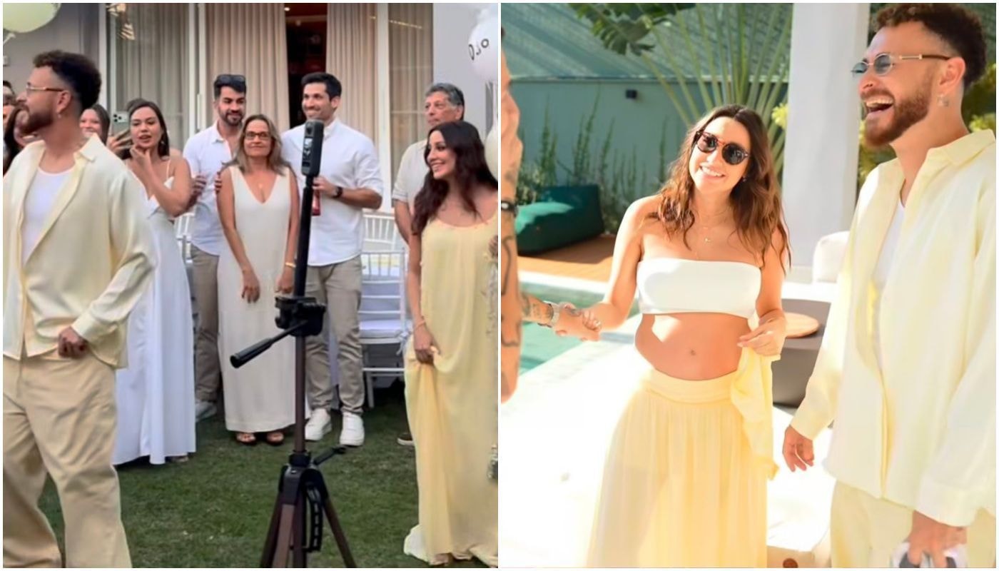 Fred Bruno revela sexo do 2º filho e Bianca Andrade sugere nome