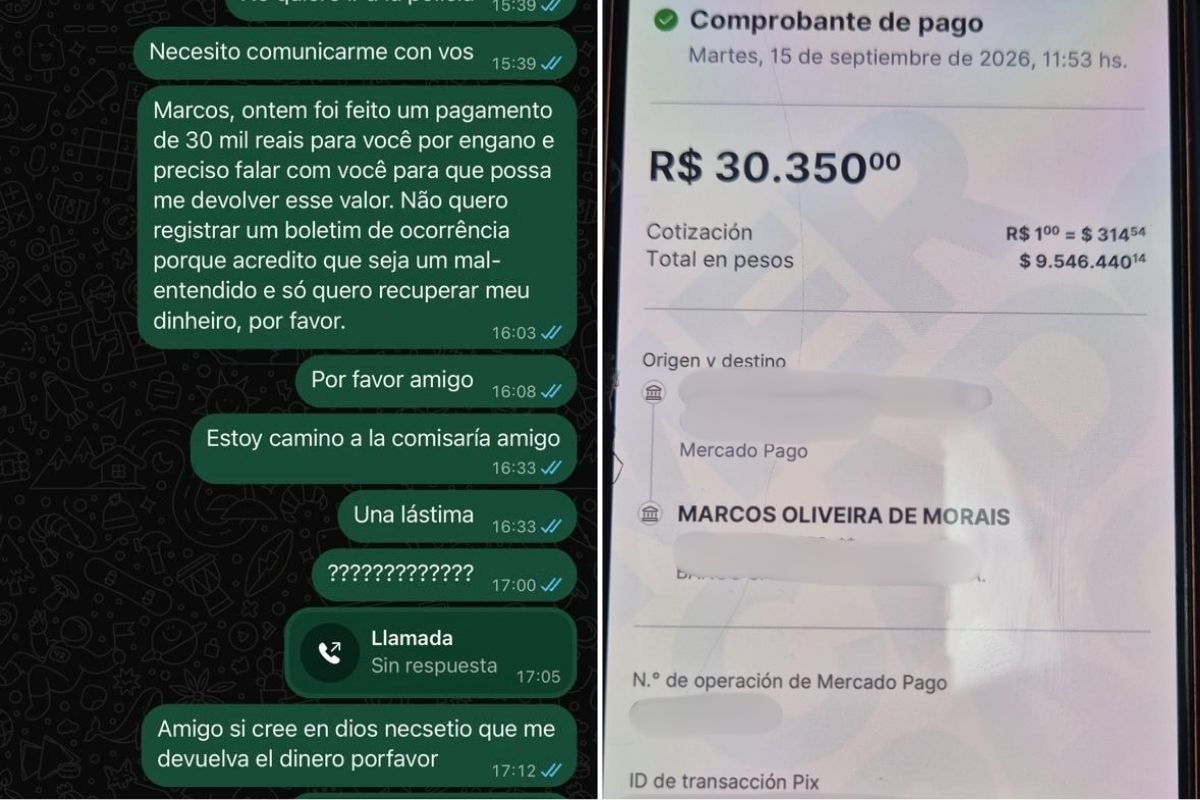 Em mensagens, turista implorou a taxista para devolver R$ 30 mil. Veja