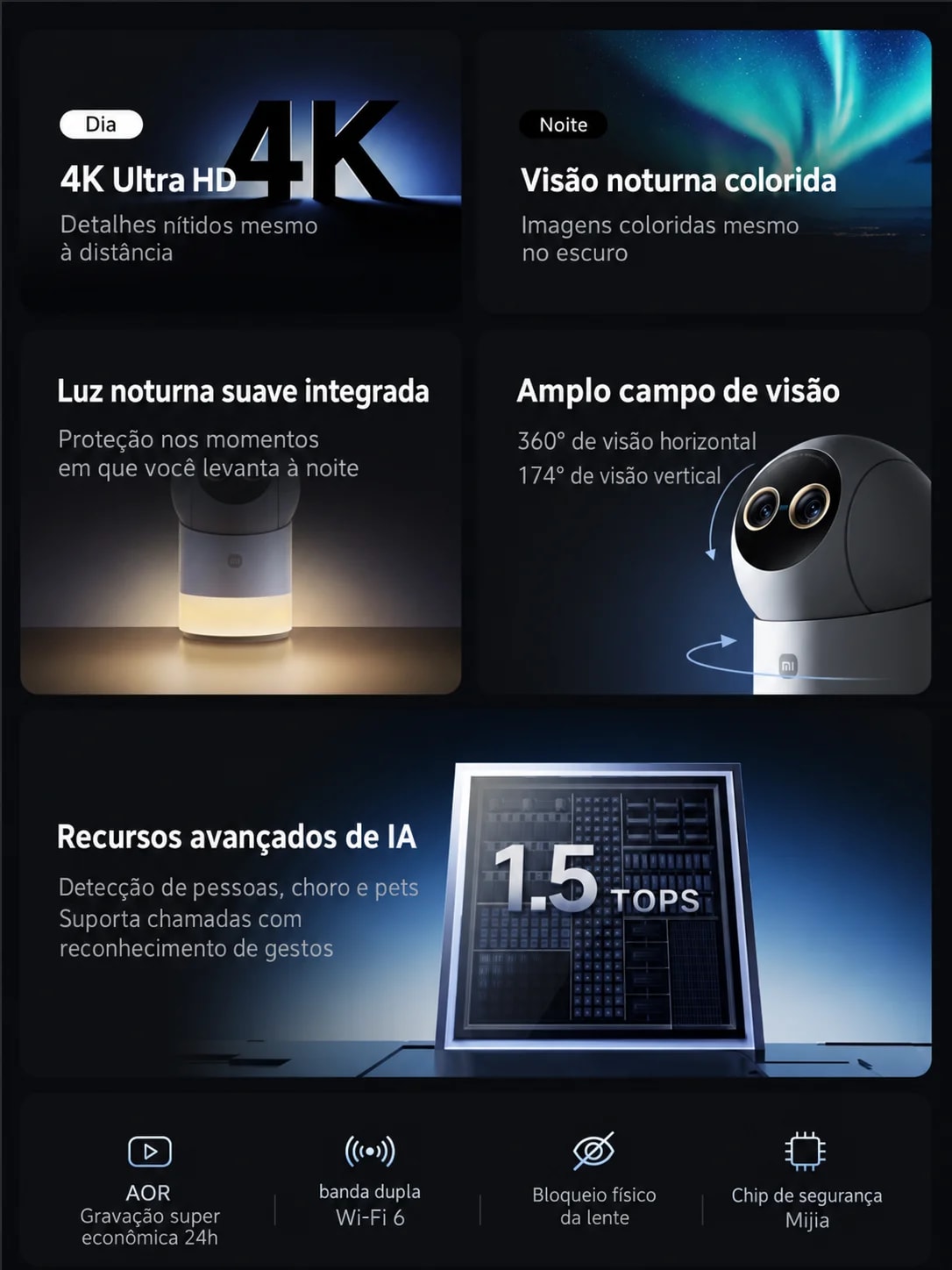Câmera da Xiaomi enxerga colorido até no escuro e sai por R$ 329