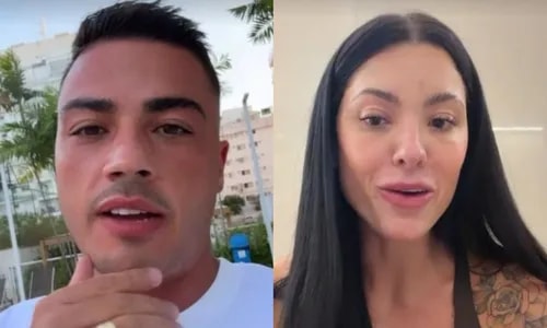 Ex de Rayane Figliuzzi resgata trisal e selinho de Belo em filho com ameaças: 'Rola droga'