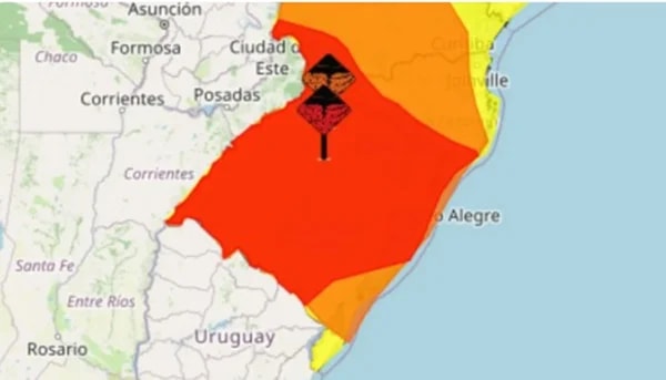 Chuvas e ventos de mais de 115 km/h causam estragos no Rio Grande do Sul