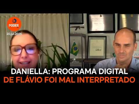 Daniella diz que programa de celulares de Flávio foi mal interpretado
