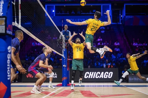 Vôlei: Brasil vence França na estreia da 3ª semana da Liga das Nações