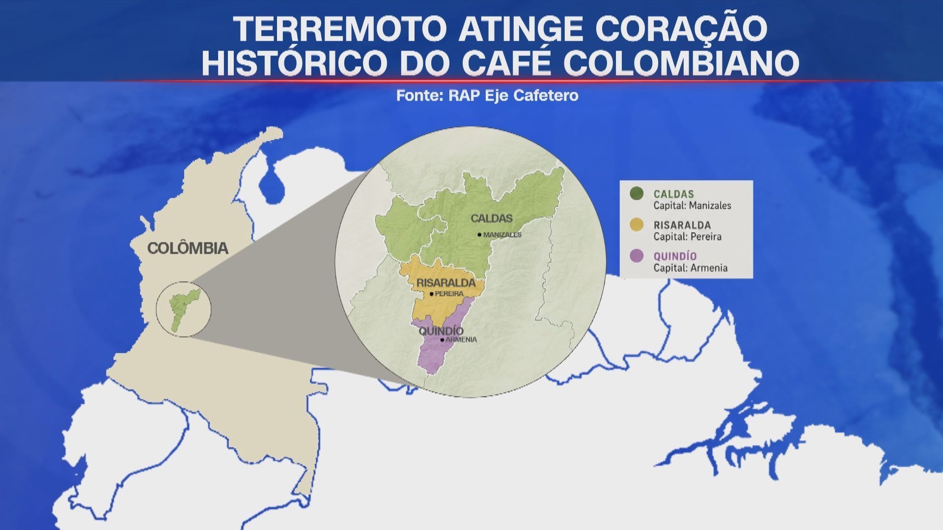 El Niño, e não terremoto, afetará safra de café da Colômbia, diz entidade