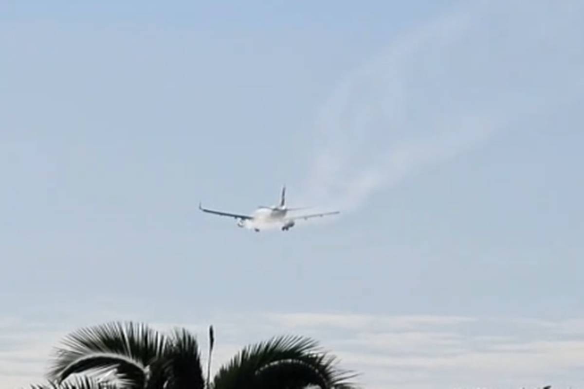 Avião emite fumaça logo após decolagem e retorna ao aeroporto de Brasília