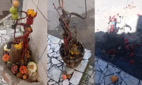 Mãe de santo denuncia pastor por quebrar imagem de orixá na Bahia