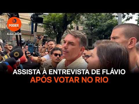 Flávio pede “voto de confiança” no 1º turno depois de votar