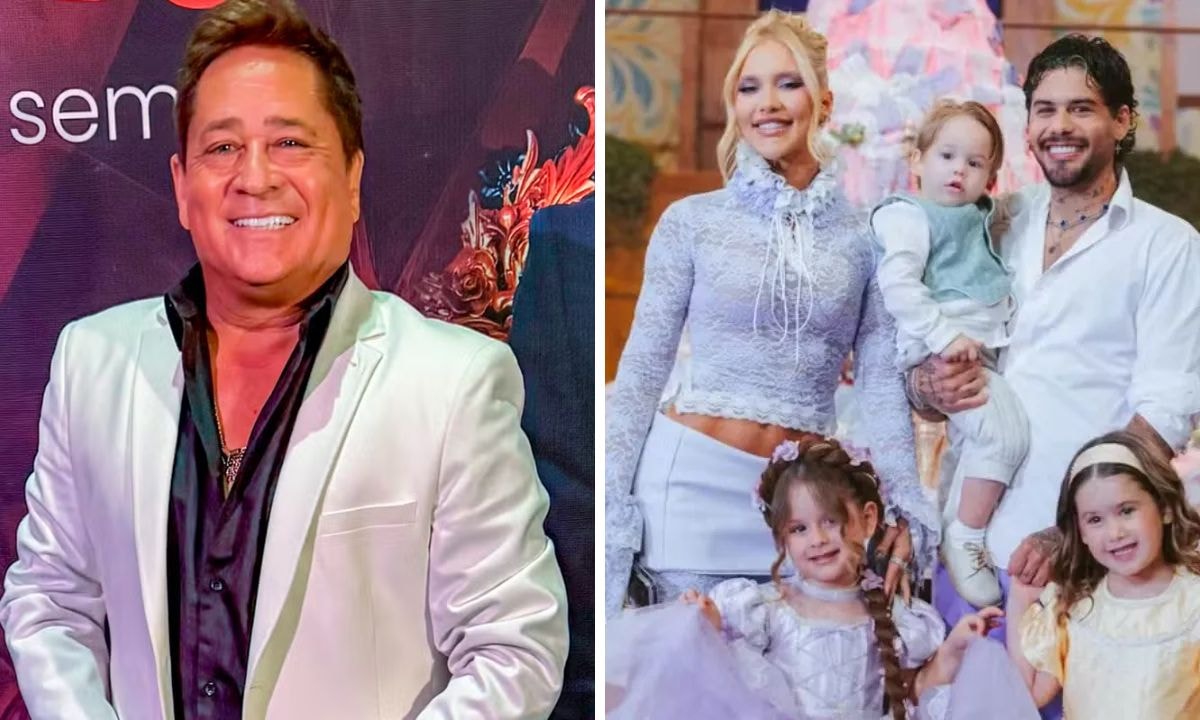 Esposa de Leonardo explica ausência do cantor em mais um aniversário dos netos