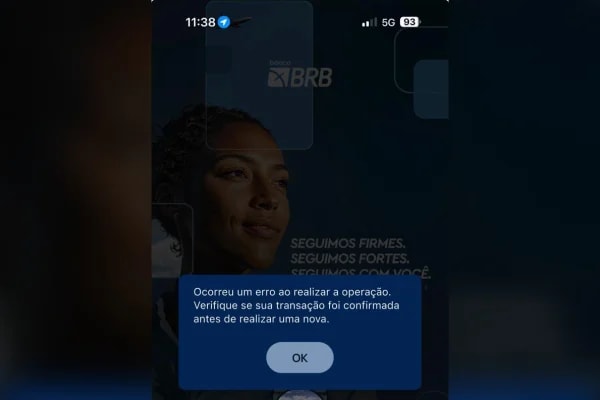 BRB confirma falha no app e prevê normalização até as 15h
