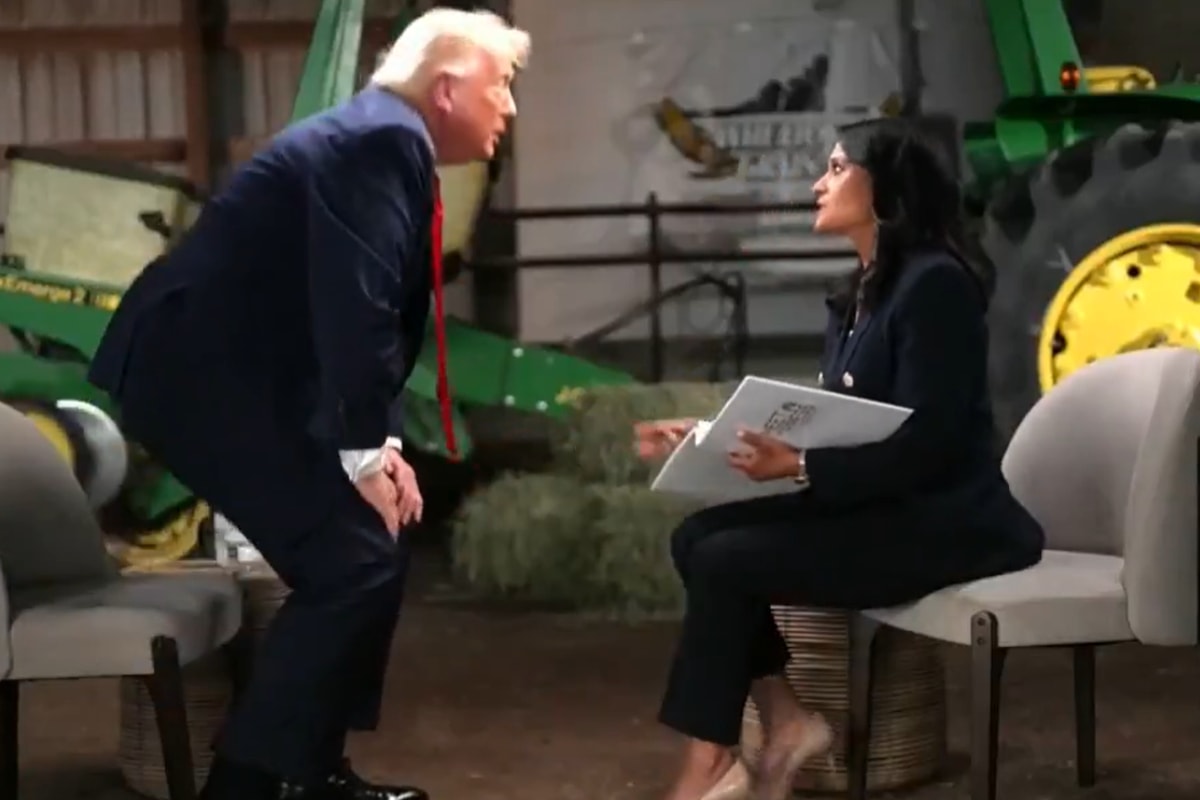 Trump abandona entrevista após ser questionado por fraude eleitoral. Veja vídeo