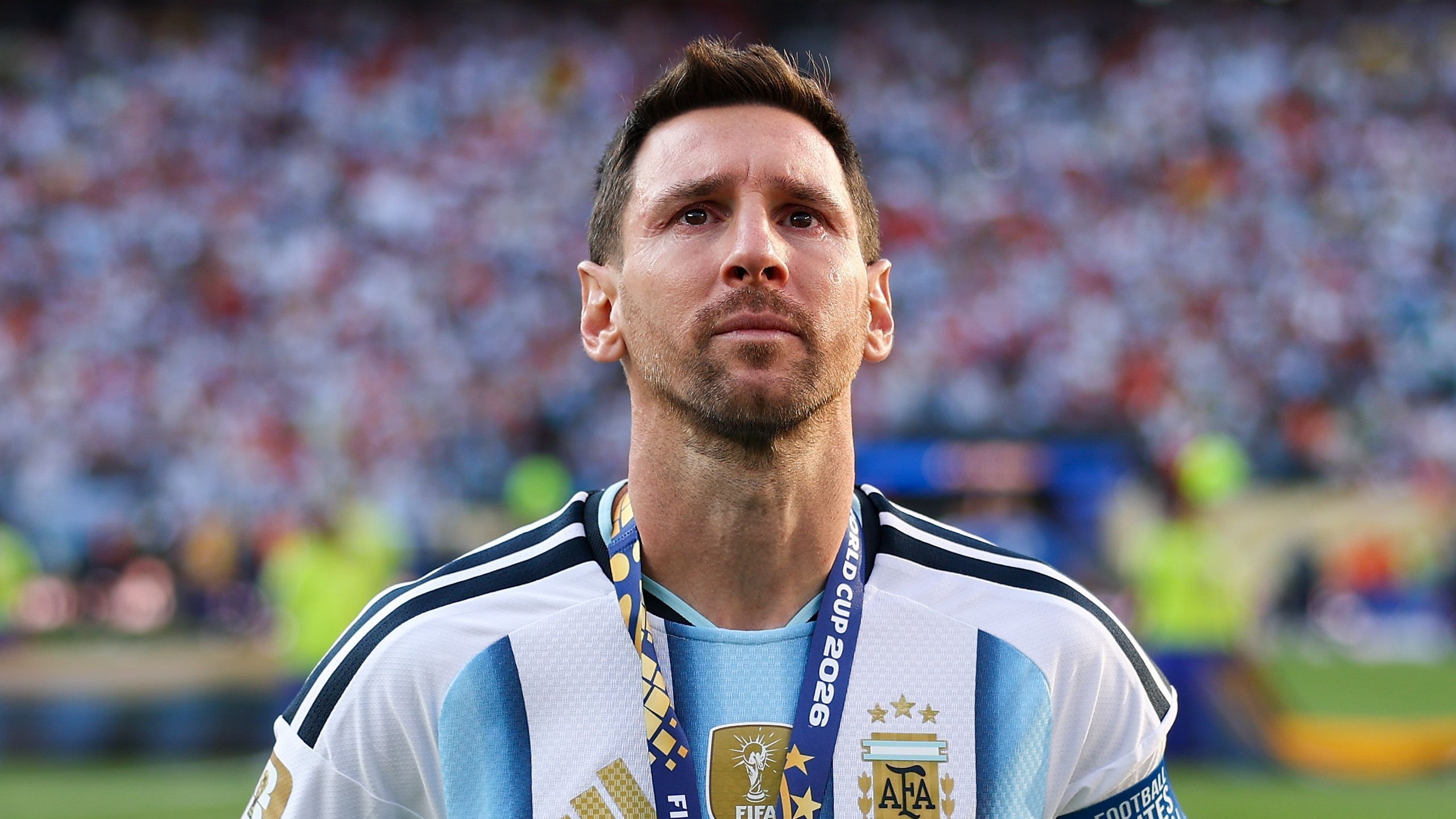 Messi se emocionou durante a Copa do Mundo com estado de saúde do pai