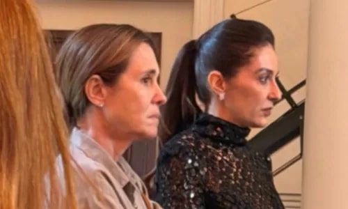 Avenida Brasil 2: Adriana Esteves surge caracterizada como Carminha pela 1ª vez na companhia de Belo e versão crente surpreende