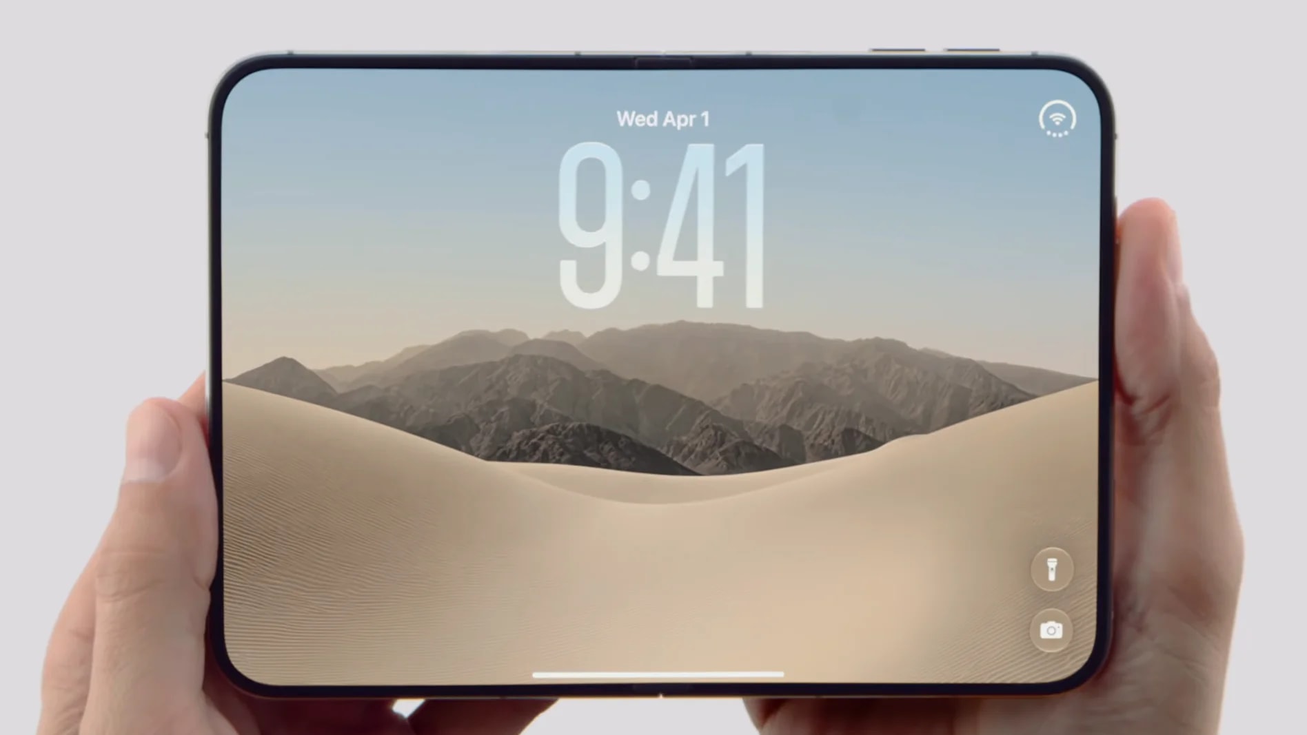 iPhone dobrável tem câmera escondida embaixo da tela