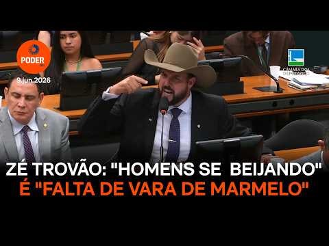 Zé Trovão diz que “homens se beijando” é “falta de vara de marmelo”