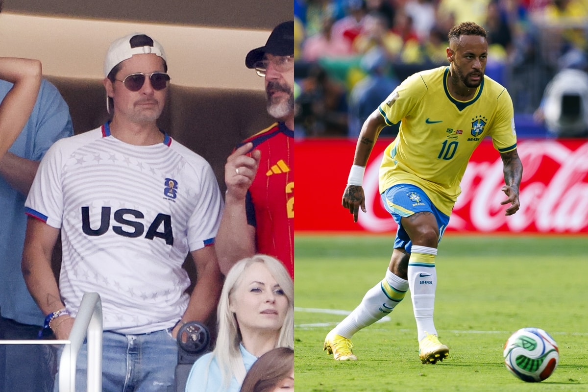 Brad Pitt promete aulas para ensinar Neymar a fingir melhor nas faltas